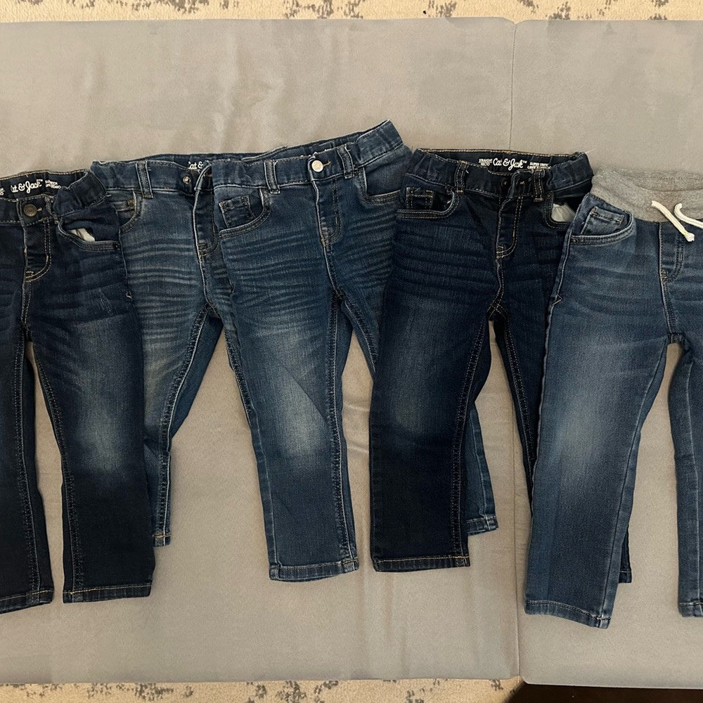 Cat & Jack Kids Jeans - Dark Blue and Gray